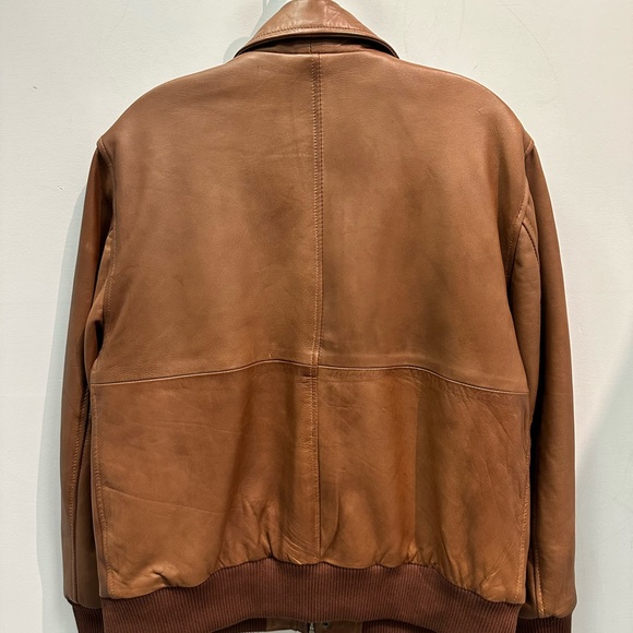 Bomber Style Leather Jacket - Picture 2 of 2